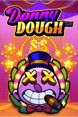 Slot Donny Dough z motywem pieniędzy i postacią w cylindrze
