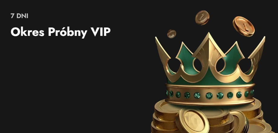 Okres próbny VIP na 7 dni z koroną i monetami